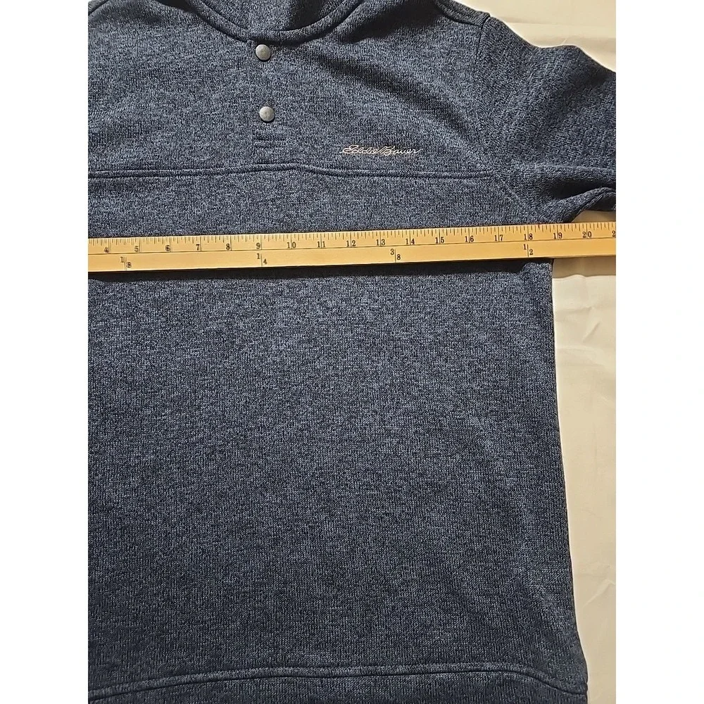 Eddie Bauer Radiator Mens Small Blue Fleece Knit Pullover Sweater Outdoor Preppy